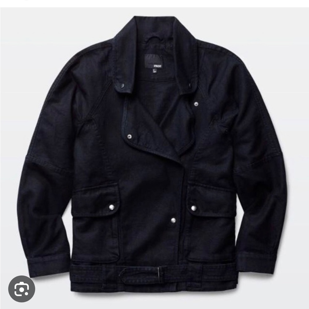 Wilfred Free Raydar Linen/Cotton Moto Jacket - Picture 3 of 11